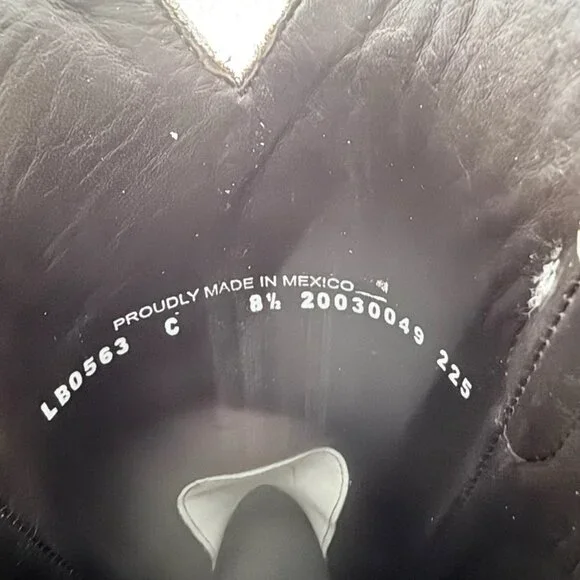 Lane Boots EMMA JANE White Suede Cowboy Western Cowgirl Mid Calf Snip Toe 8.5 - Picture 11 of 13